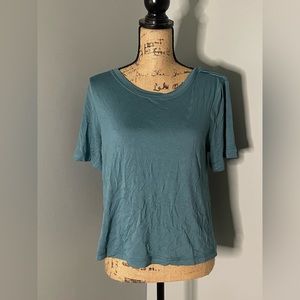 Banana Republic- NWT Teal workout top with cut out back
